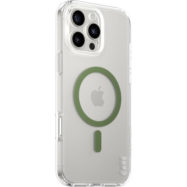 PanzerGlass® CARE kryt Apple iPhone 16 Pro Max MagSafe Urban Combat čirý/zelený