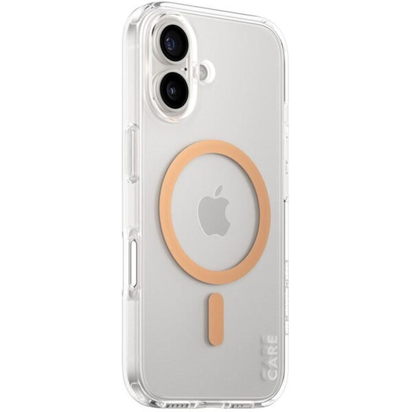 PanzerGlass® CARE kryt Apple iPhone 16 MagSafe Urban Combat čirý/broskvový