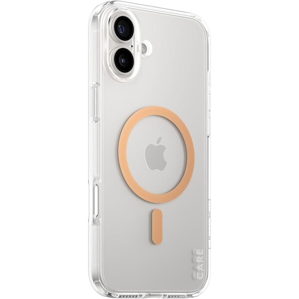 PanzerGlass® CARE kryt Apple iPhone 16 Plus MagSafe Urban Combat čirý/broskvový