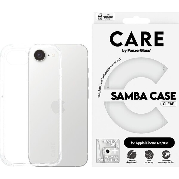 PanzerGlass CARE Samba kryt Apple iPhone 17e/16e čirý
