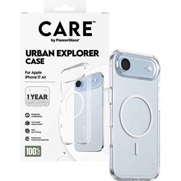 PanzerGlass® CARE Urban kryt s MagSafe Apple iPhone 17 Air čirý/bílý