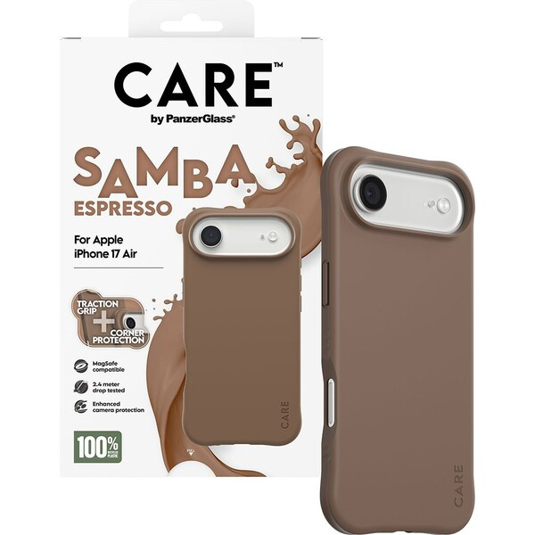 PanzerGlass® CARE Samba kryt s MagSafe Apple iPhone 17 Air Espresso