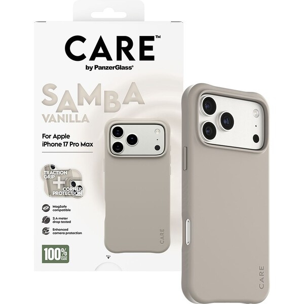 PanzerGlass® CARE Samba kryt s MagSafe Apple iPhone 17 Pro Max Vanilla
