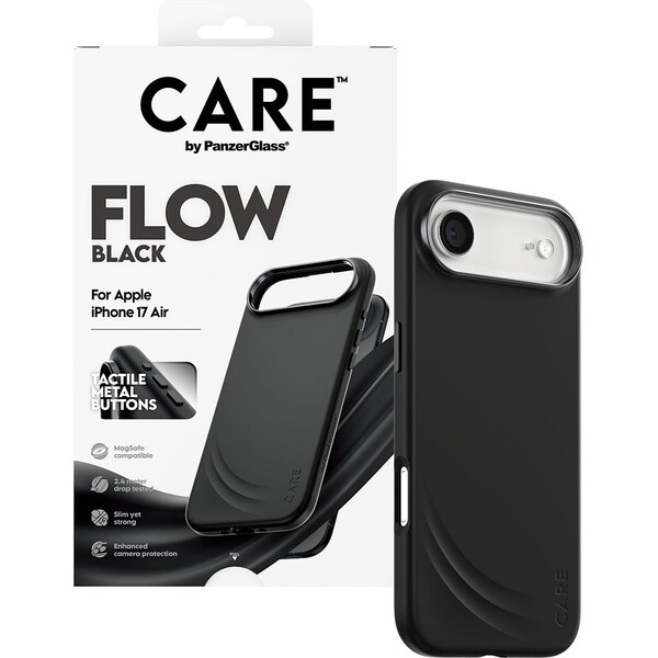PanzerGlass® CARE Flow kryt s MagSafe Apple iPhone 17 Air černý