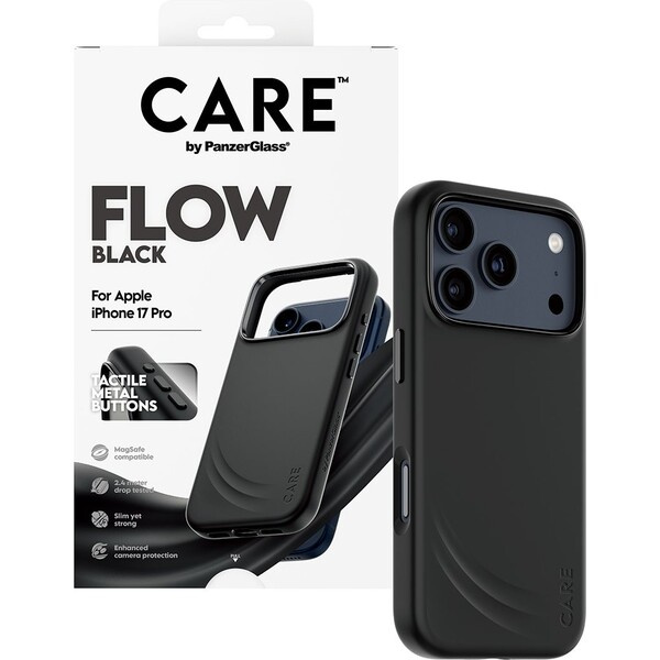 PanzerGlass® CARE Flow kryt s MagSafe Apple iPhone 17 Pro černý
