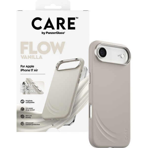 PanzerGlass® CARE Flow kryt s MagSafe Apple iPhone 17 Air Vanilla