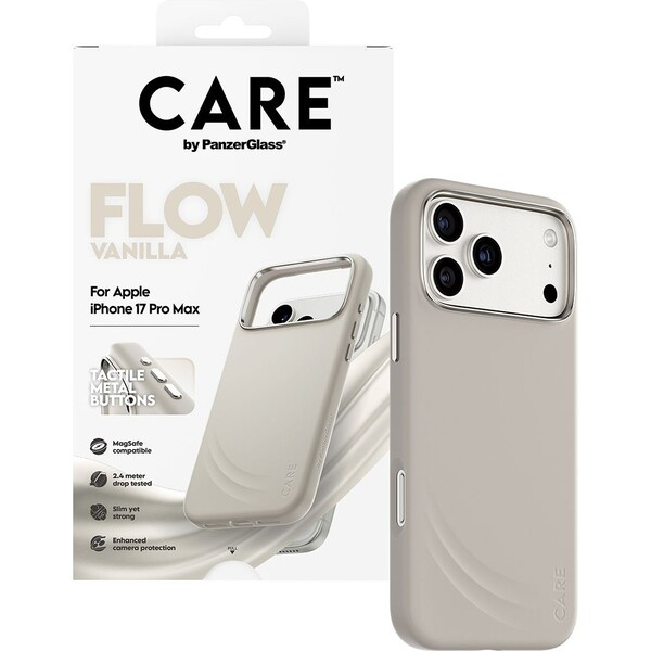 PanzerGlass® CARE Flow kryt s MagSafe Apple iPhone 17 Vanilla
