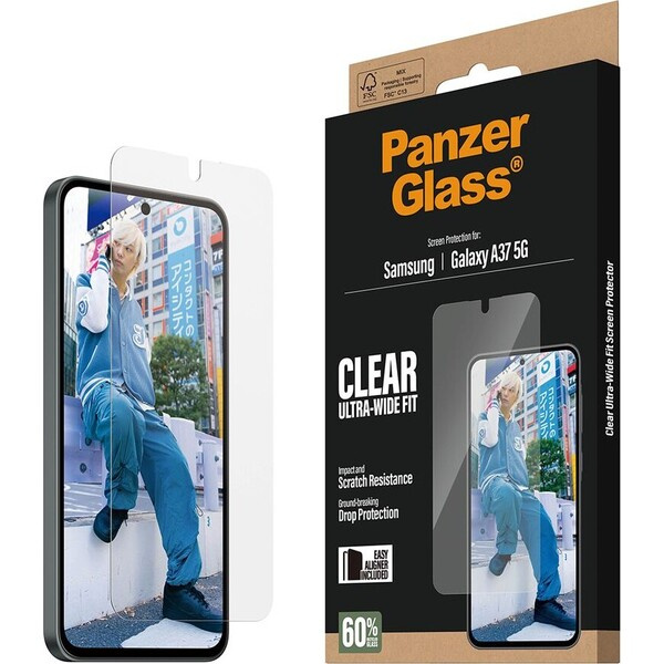 PanzerGlass® Ultra-Wide Fit sklo s instalačním rámečkem Samsung Galaxy A37