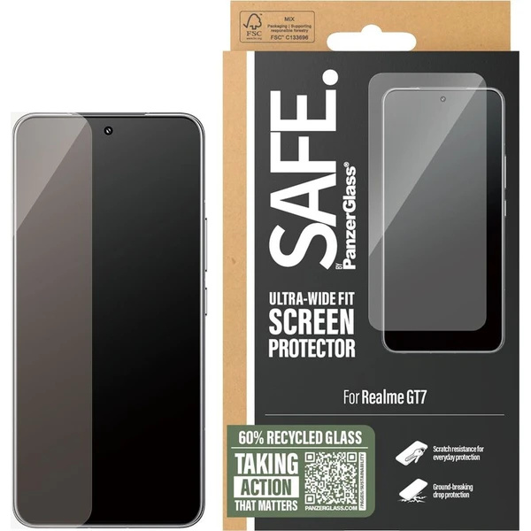 PanzerGlass® SAFE Ultra-Wide Fit sklo Realme GT7