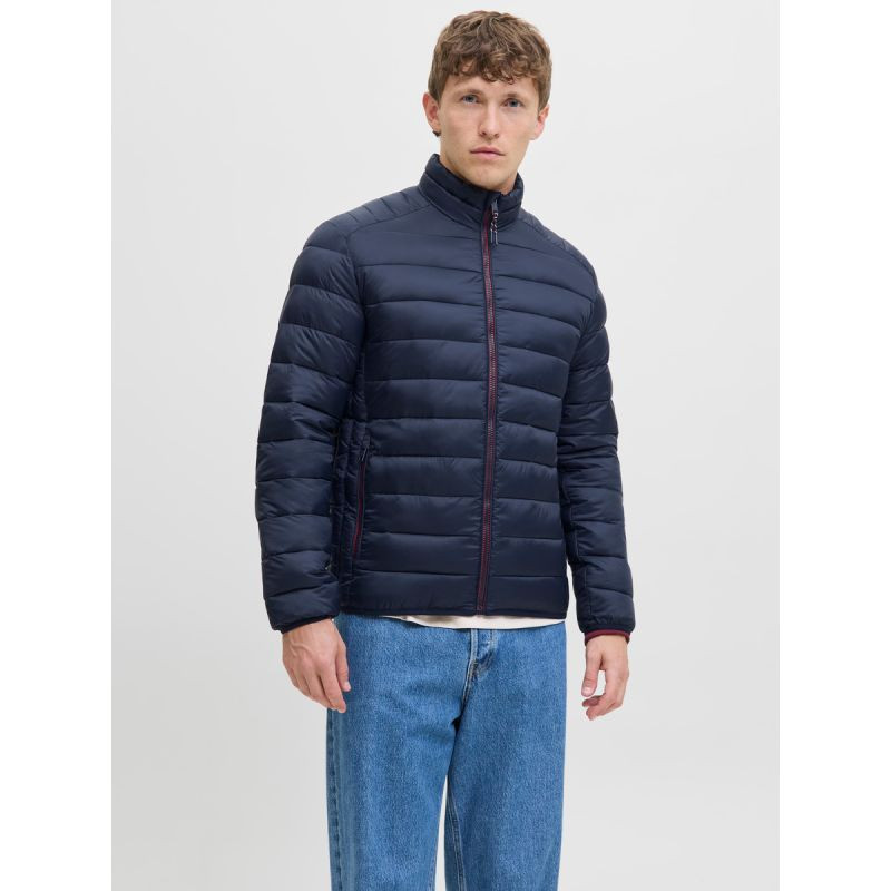 Jack&Jones pánská péřová bunda JJEBRADLEY LIGHT PUFFER COLLAR NOOS 12280971 SKY CAPTIN m