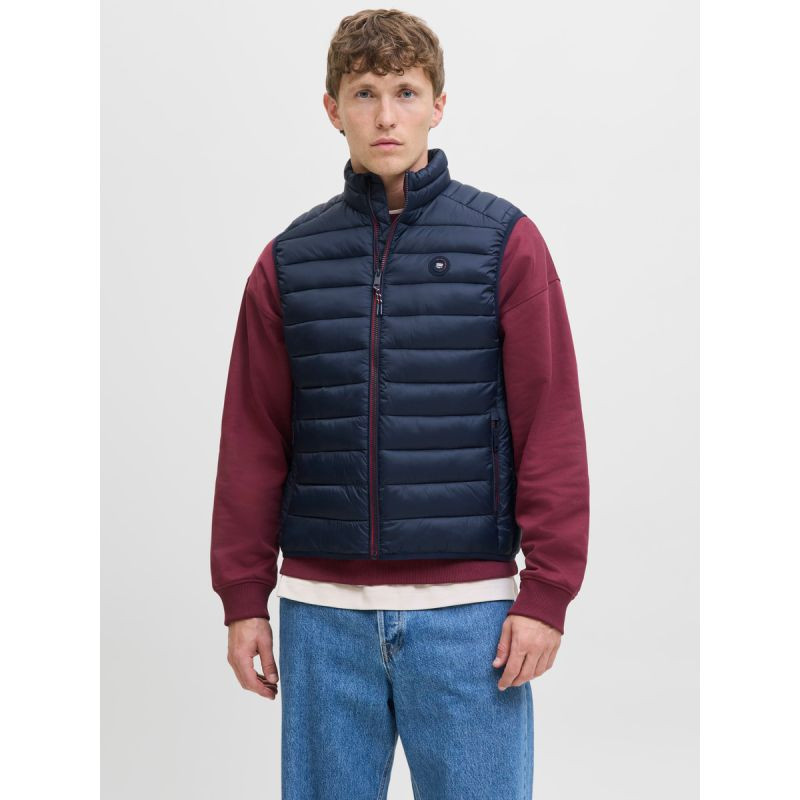 Jack&Jones pánská vesta bez rukávů JJEBRADLEY LIGHT BODYWARMER COLLAR NOO 12280973 SKY CAPTAIN m