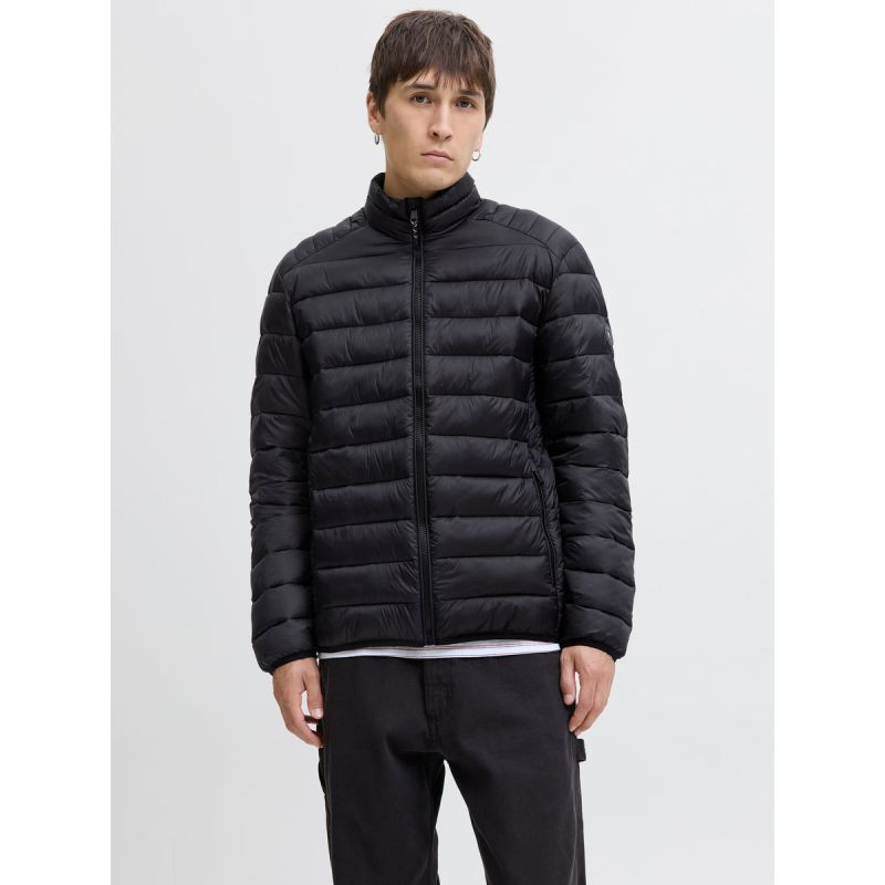 Jack&Jones pánská péřová bunda JJEBRADLEY LIGHT PUFFER COLLAR NOOS 12280971 BLACK 2XL