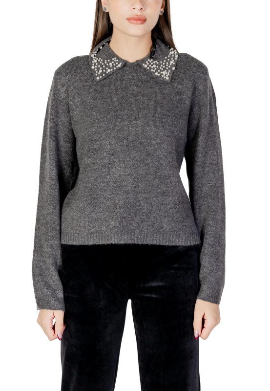 Jacqueline De Yong svetr s ozdobným límcem