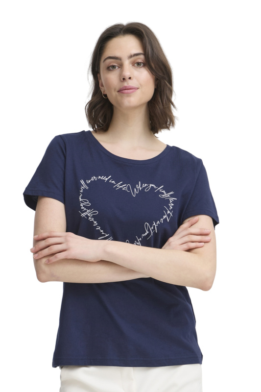 Dámské tričko k.r. FRANSA modré-XL