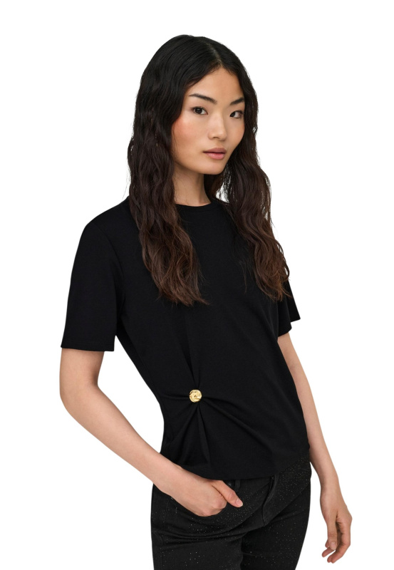 Černé triko Only s krátkým rukávem