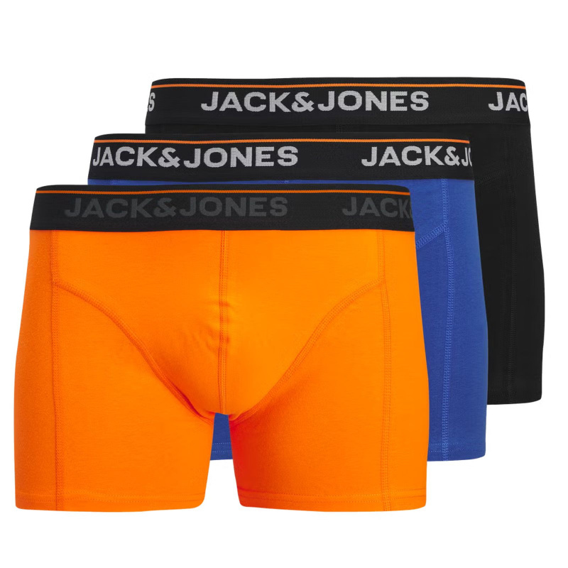 3PACK pánské boxerky Jack and Jones vícebarevné (12291648-Beau Blue) M, trenky / trenýrky