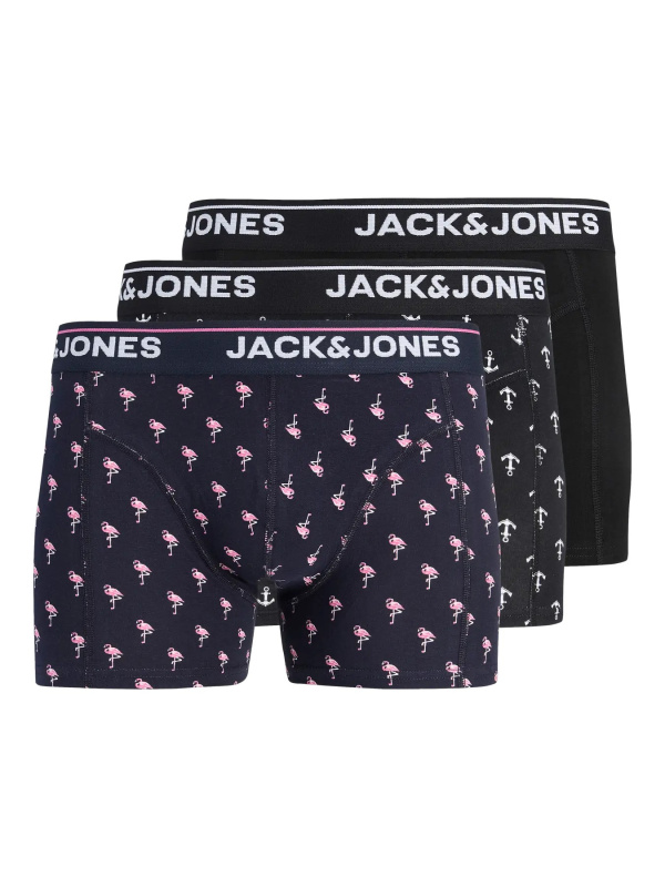 3PACK pánské boxerky Jack and Jones vícebarevné (12295181) M, trenky / trenýrky