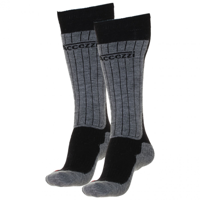 Accezzi Merino 50, lyžařské ponožky, juniorské, 2 páry, černé
