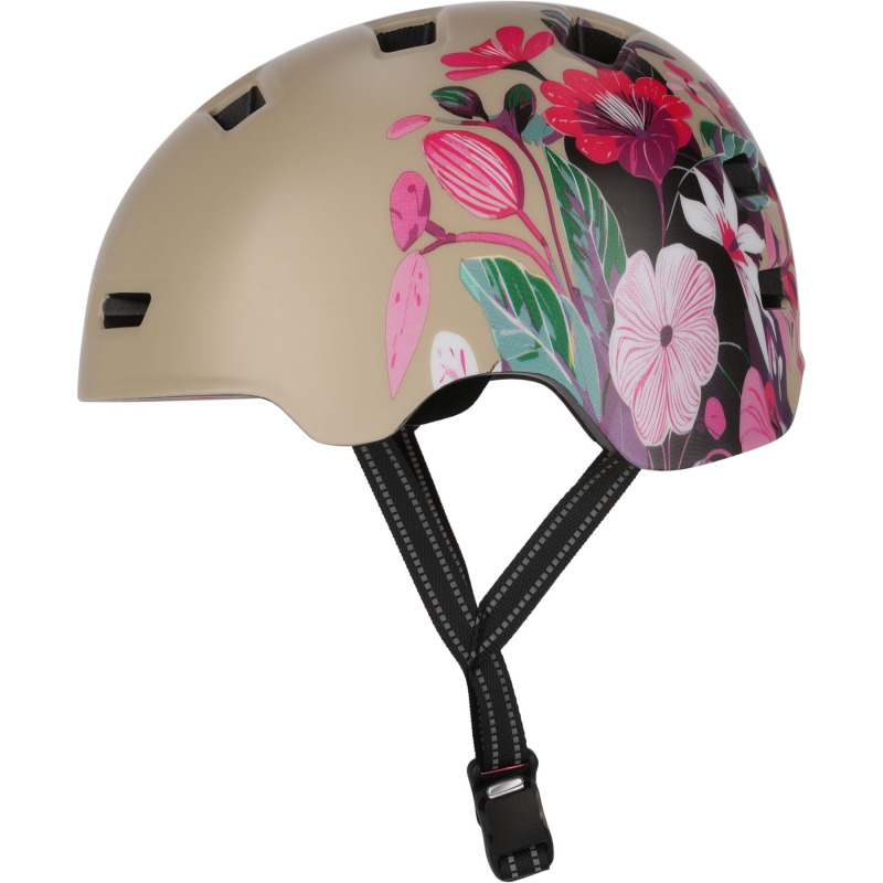 Crazy Safety Rampage Flower, cyklistická helma, sand