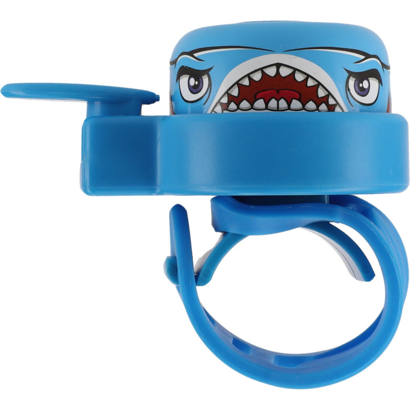Crazy Safety Shark, cyklistický zvonek, modrý