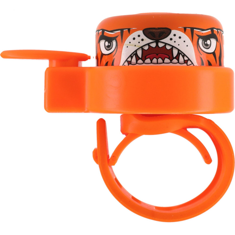 Crazy Safety Tiger, cyklistický zvonek, oranžový