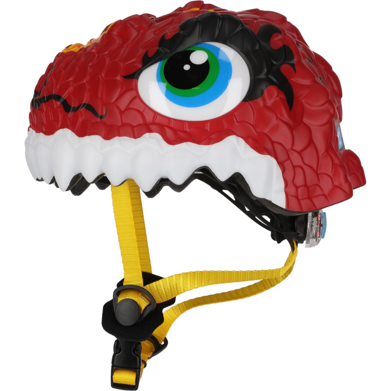 Crazy Safety Dragon, cyklistická helma, junior, ervená,