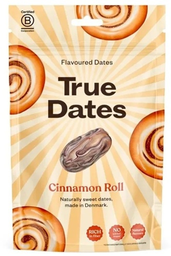 True co. True dates ochucené datle 100 g - skořicová rolka