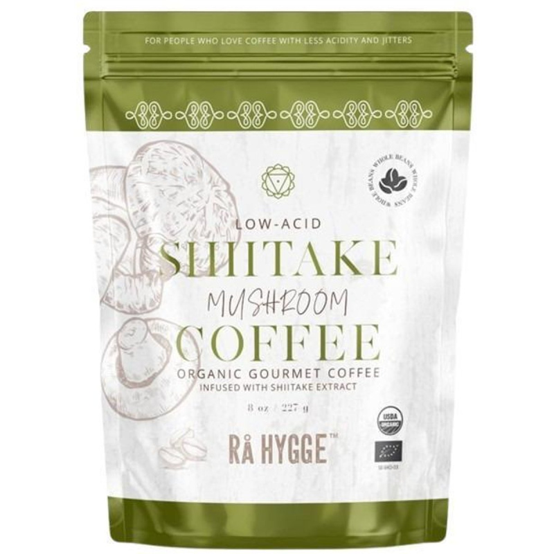 RÅ Hygge BIO Zrnková káva Peru Arabica Shiitake