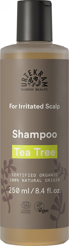 URTEKRAM Šampon s tea tree pro podrážděnou vlasovou pokožku BIO 250 ml