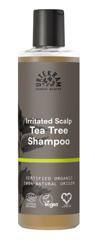 URTEKRAM Šampon s tea tree pro podrážděnou vlasovou pokožku BIO 250 ml