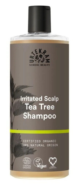 URTEKRAM BIO Šampon s tea tree pro podrážděnou vlasovou pokožku 500 ml