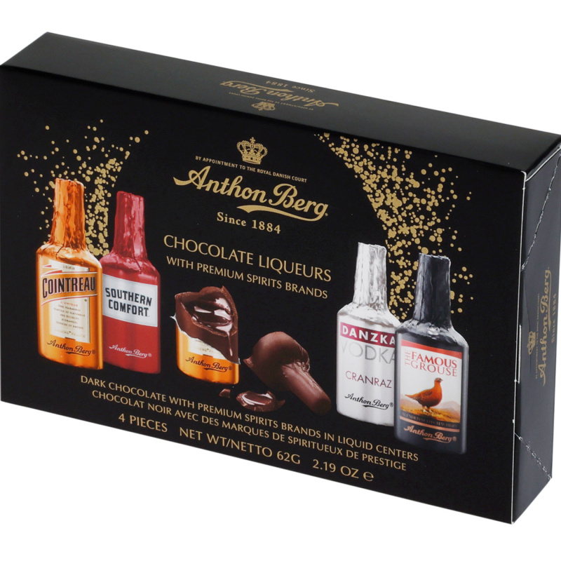 Čokoládové lahvičky s likérem