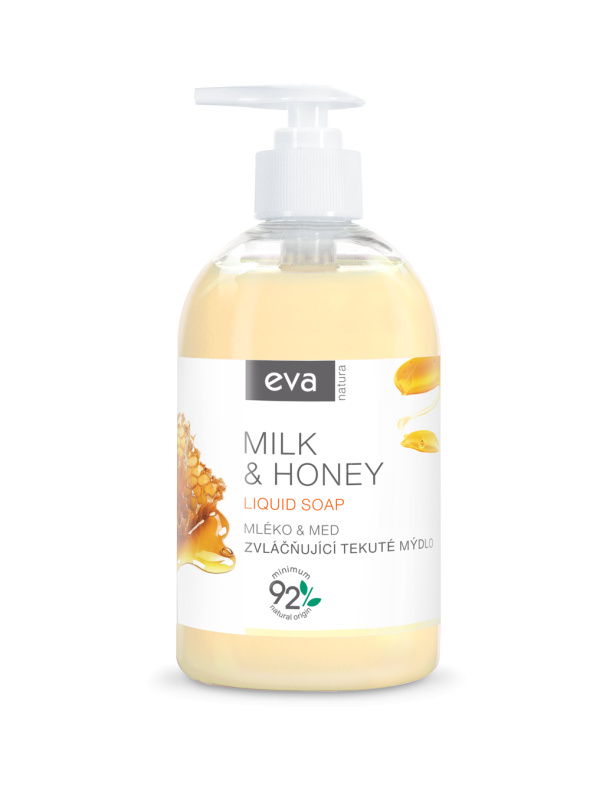 Eva Natura Milk & Honey tekuté mýdlo na ruce 500 ml