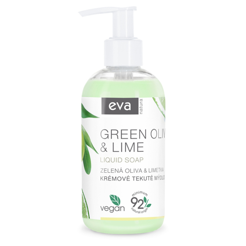 EVA NATURA Krémové tekuté mýdlo Zelená oliva & Limetka 250 ml