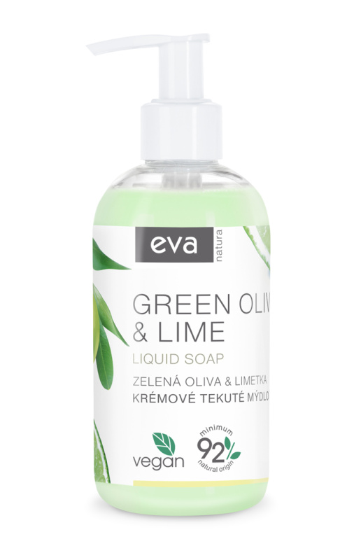 EVA NATURA Krémové tekuté mýdlo Zelená oliva & Limetka 250 ml