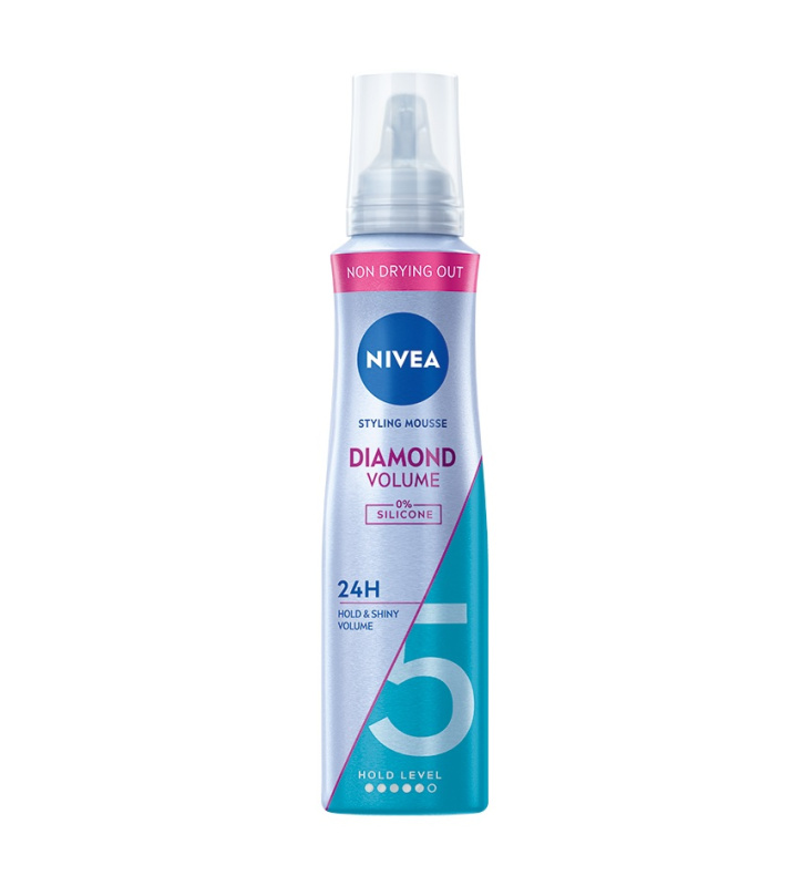 NIVEA Diamond Volume pěnové tužidlo pro objem a lesk 150 ml