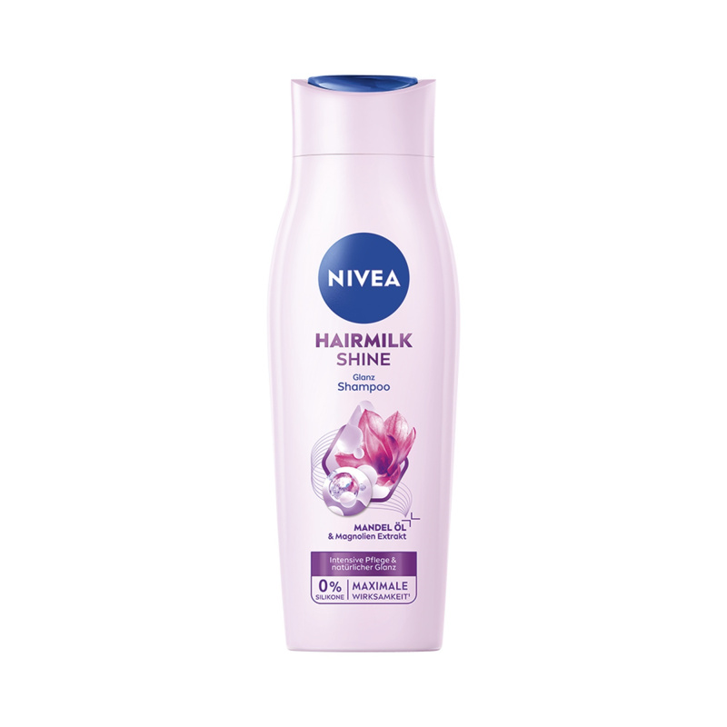 Nivea Hairmilk Natural Shine pečující šampon 400 ml
