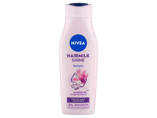 Nivea Hairmilk Natural Shine pečující šampon 400 ml