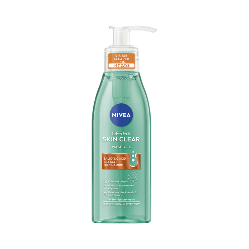 Nivea Derma Skin Clear čisticí pleťový gel 150 ml