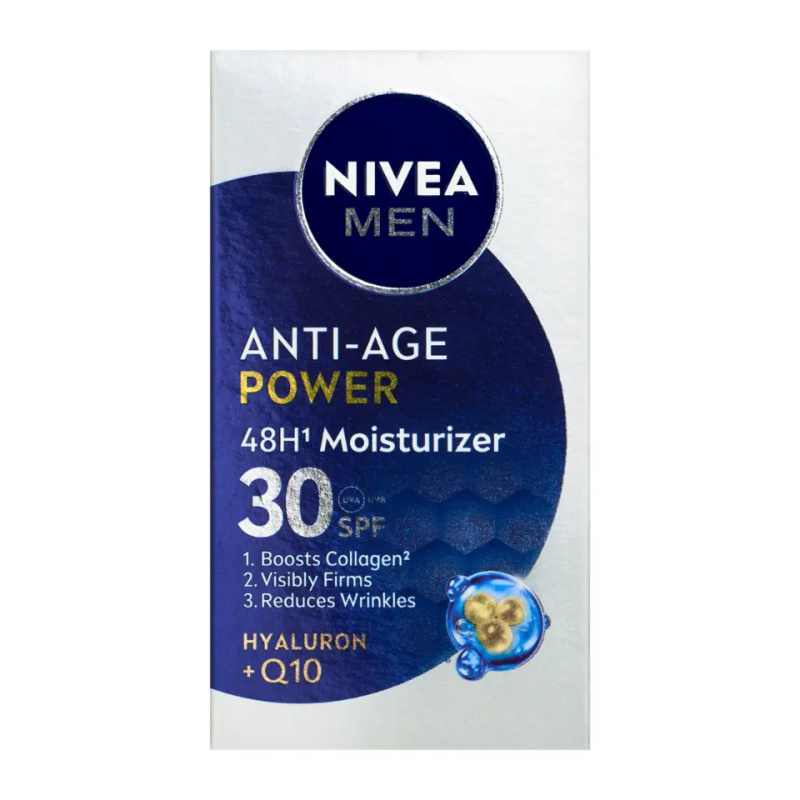 NIVEA MEN Anti-Age Power intenzivní hydratační krém proti vráskám SPF 30 50 ml