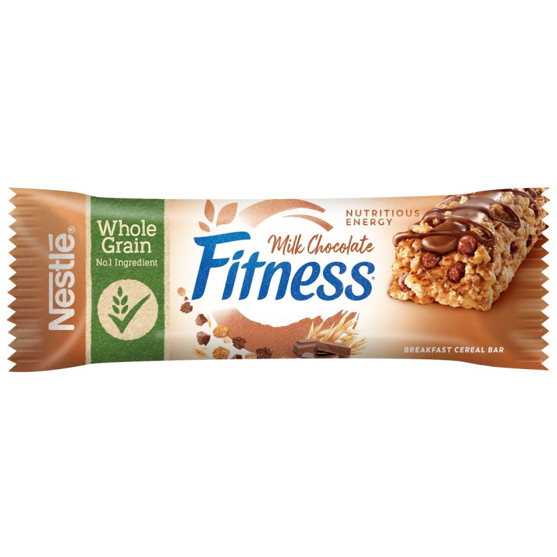 Nestlé FITNESS Delice Mléčná čokoláda cereální tyčinka