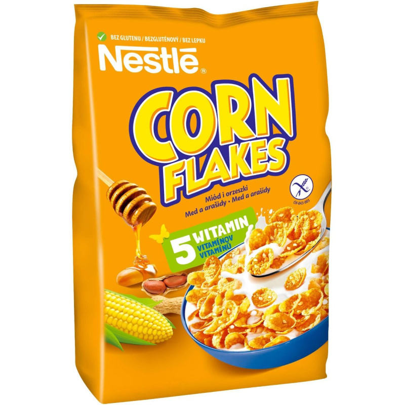 Corn Flakes Med a arašídy 400 g