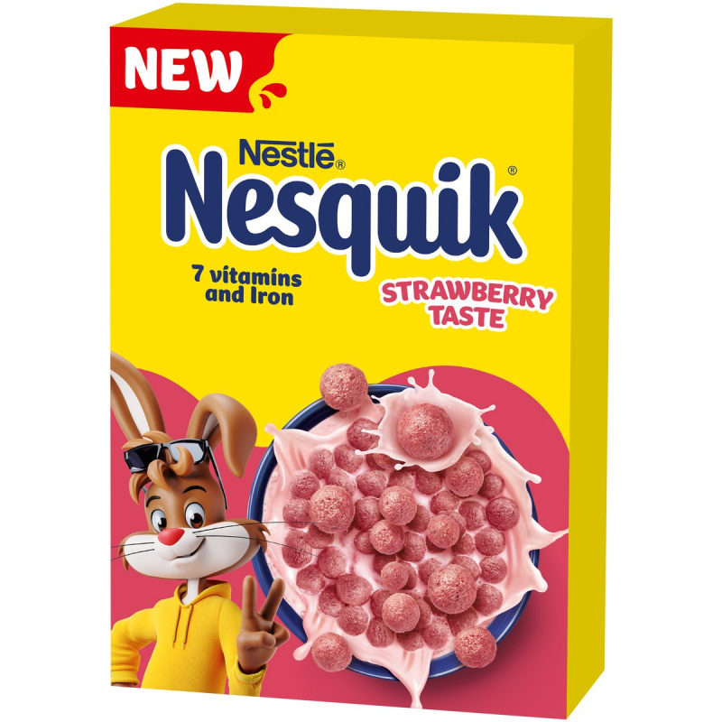 Nestlé Cereálie Nesquik s jahodovou příchutí