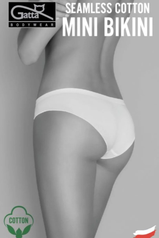 Dámské kalhotky SEAMLESS COTTON MINI BIKINI bílá S