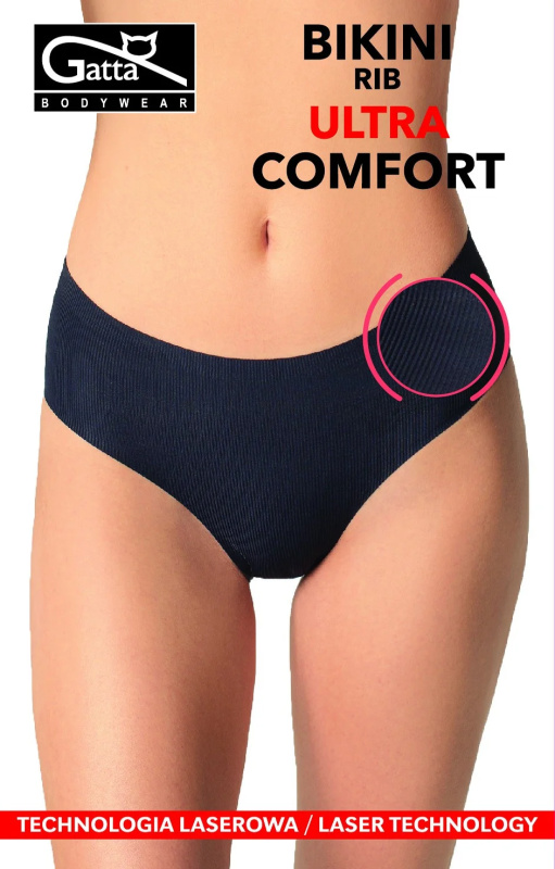 Dámské kalhotky - BIKINI RIB ULTRA COMFORT béžová L