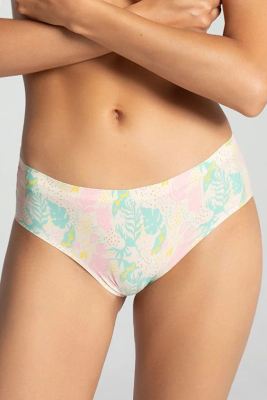 KALHOTKY - BIKINY COMFORT PRINT 01 S Vícebarevné L