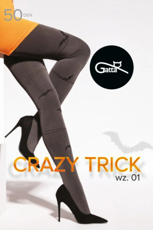 Dámské punčochové kalhoty CRAZY TRICK - 01 TOPINO.nero 2-S