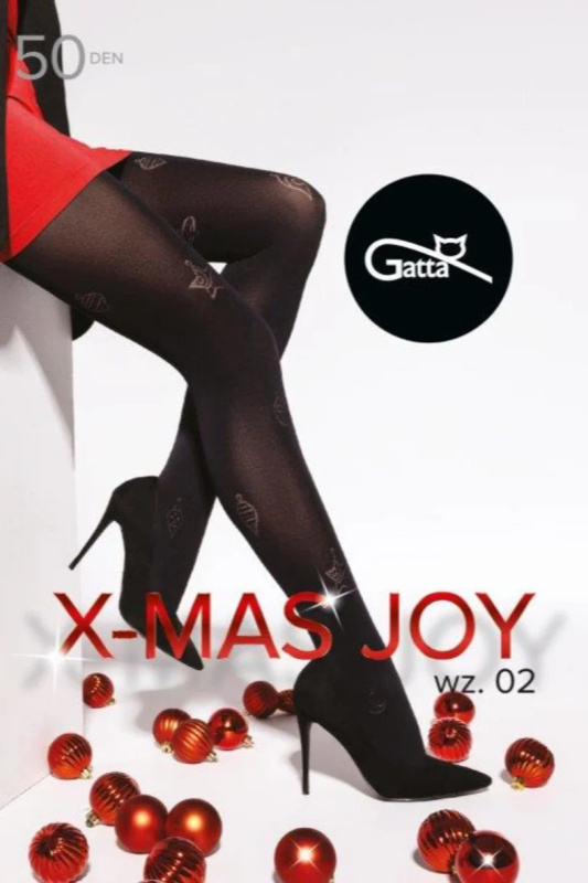 Dámské punčochové kalhoty X-MAS JOY - 02 NERO 2-S
