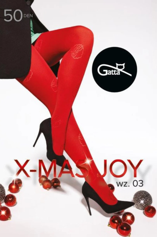Dámské punčochové kalhoty X-MAS JOY - 03 NERO 3-M