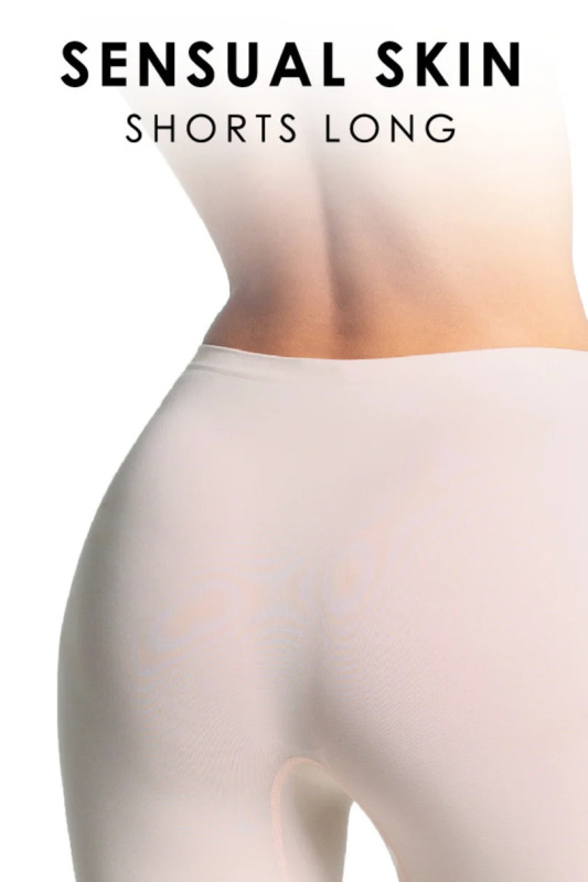Dámské kalhotky - SHORTS LONG SENSUAL SKIN SVĚTLÁ NAHOTA 2 XL